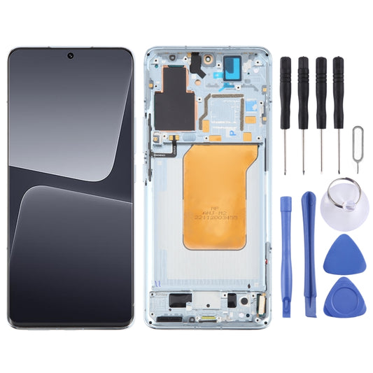For Xiaomi 13 Pro Original AMOLED Material LCD Screen Digitizer Full Assembly with Frame (Blue) - LCD Screen by PMC Jewellery | Online Shopping South Africa | PMC Jewellery