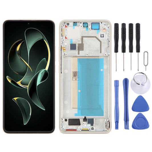 For Xiaomi Redmi K60 Ultra Original AMOLED Material LCD Screen Digitizer Full Assembly with Frame (Gold) - LCD Screen by PMC Jewellery | Online Shopping South Africa | PMC Jewellery