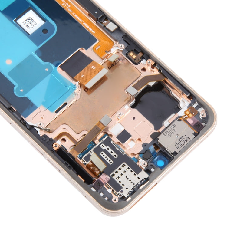 For LG V60 ThinQ US Version Original LCD Screen Digitizer Full Assembly with Frame (Gold) - For LG by PMC TechLife | Online Shopping South Africa | PMC TechLife | Buy Now Pay Later Mobicred