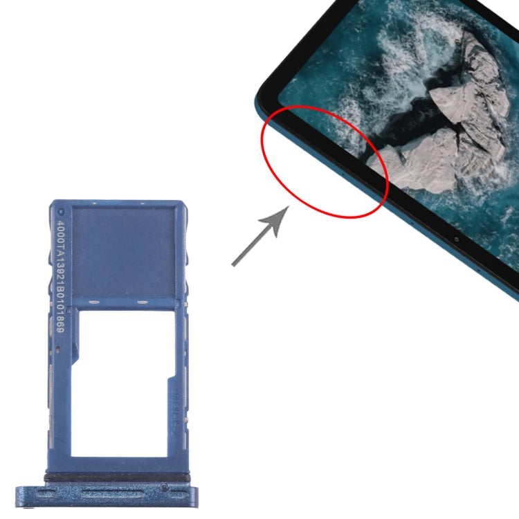 For Nokia T20 Original Micro SD Card Tray (Blue) - Card Tray by PMC Jewellery | Online Shopping South Africa | PMC Jewellery | Buy Now Pay Later Mobicred