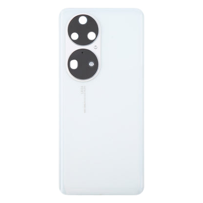 For Huawei P50 Pro Battery Back Cover with Camera Lens(White) - Back Cover by PMC Jewellery | Online Shopping South Africa | PMC Jewellery | Buy Now Pay Later Mobicred