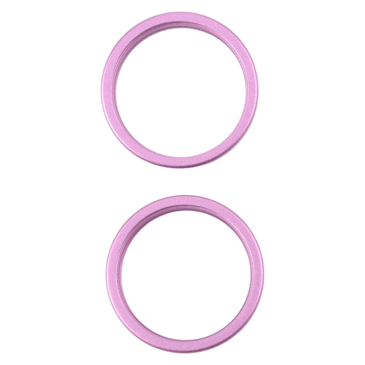 For iPhone 16 Plus 2pcs/set Rear Camera Glass Lens Metal Outside Protector Hoop Ring (Purple) -  by PMC Jewellery | Online Shopping South Africa | PMC Jewellery | Buy Now Pay Later Mobicred