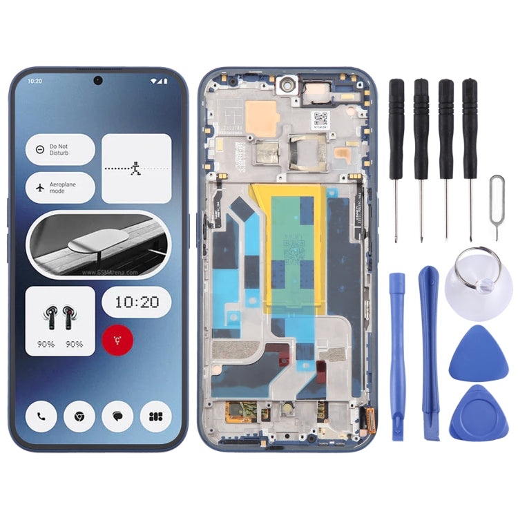 For Nothing Phone (2A) A142 5G Original AMOLED LCD Screen Digitizer Full Assembly with Frame (Blue) - For Nothing by PMC TechLife | Online Shopping South Africa | PMC TechLife | Buy Now Pay Later Mobicred
