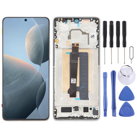 For Xiaomi Redmi K70E Original LCD Screen Digitizer Full Assembly with Frame (White) - LCD Screen by PMC Jewellery | Online Shopping South Africa | PMC Jewellery | Buy Now Pay Later Mobicred