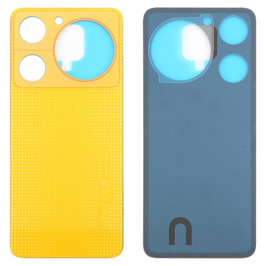 For ZTE nubia Music Z2353 Glass Battery Back Cover with Adhesive(Yellow) - For ZTE by PMC Jewellery | Online Shopping South Africa | PMC Jewellery | Buy Now Pay Later Mobicred