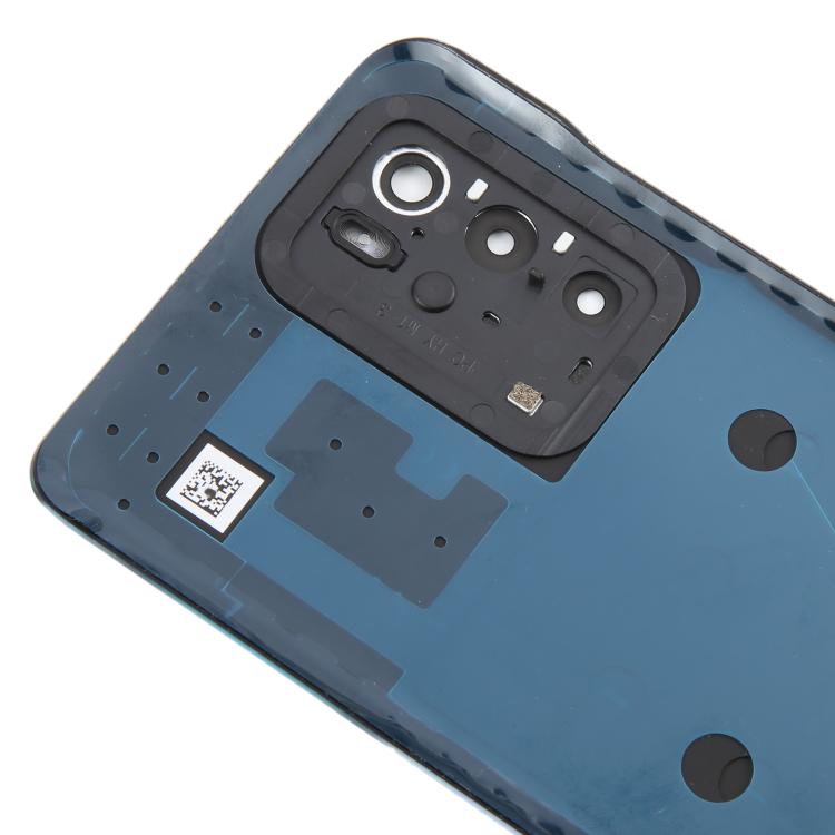 For ZTE Blade V40 Battery Back Cover with Adhesive / Camera Lens Cover(Blue) - For ZTE by PMC TechLife | Online Shopping South Africa | PMC TechLife | Buy Now Pay Later Mobicred