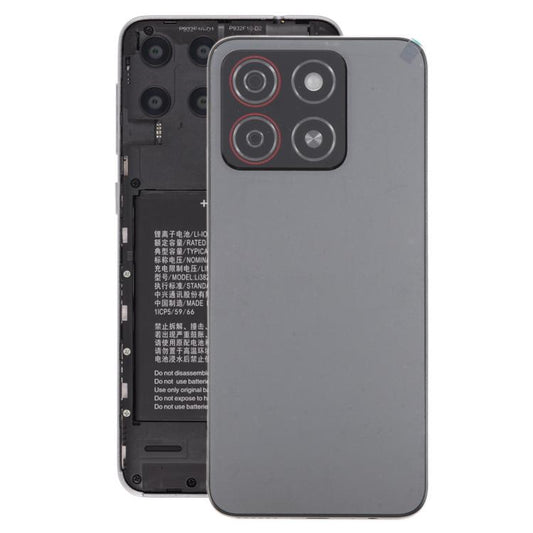 For ZTE Blade A55 Z2450 Battery Back Cover with Middle Frame / Camera Lens Cover(Black) - For ZTE by PMC Jewellery | Online Shopping South Africa | PMC Jewellery | Buy Now Pay Later Mobicred