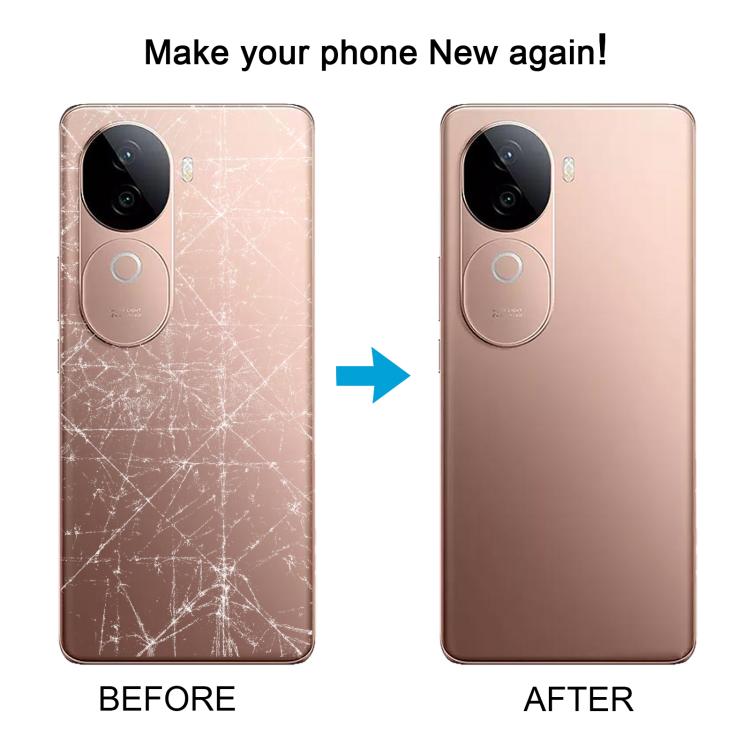 For vivo V40e Battery Back Cover with Camera Lens Cover(Green) - Back Cover by PMc TechLife | Online Shopping South Africa | PMc TechLife | Buy Now Pay Later Mobicred