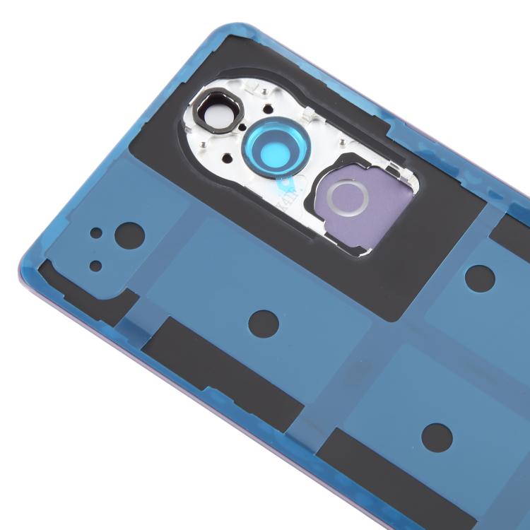 For vivo V40 Battery Back Cover with Camera Lens Cover(Purple) - Back Cover by PMC TechLife | Online Shopping South Africa | PMC TechLife | Buy Now Pay Later Mobicred