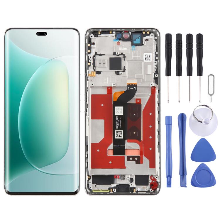 For Honor 300 Pro Original LCD Screen Digitizer Full Assembly with Frame (Silver) - LCD Screen by PMc TechLife | Online Shopping South Africa | PMc TechLife | Buy Now Pay Later Mobicred