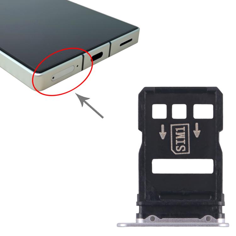 For ZTE nubia RedMagic 8s Pro+ SIM Card Tray + SIM Card Tray (Silver) - For ZTE by PMc TechLife | Online Shopping South Africa | PMc TechLife | Buy Now Pay Later Mobicred