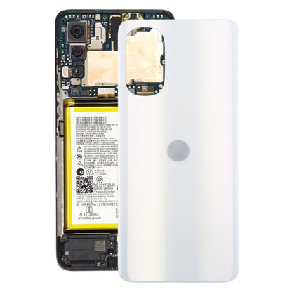 For Motorola Moto G71s Original Battery Back Cover(White) - Back Cover by PMC Jewellery | Online Shopping South Africa | PMC Jewellery