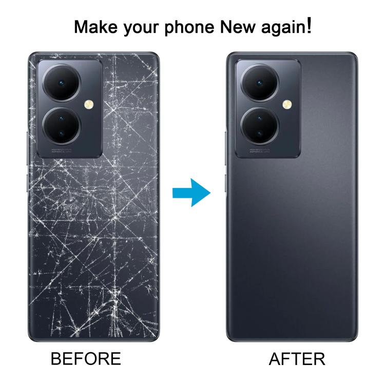 For vivo Y78 5G Original Back Cover(Black) - free shipping - PMc TechLife - Order now!