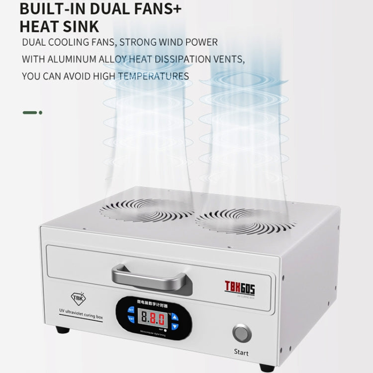 TBK 605 100W Mini UV Curing Lamp Box 48 LEDs Curved Surface Screen UV Curing Box, EU Plug - free shipping - PMC TechLife - Order now!