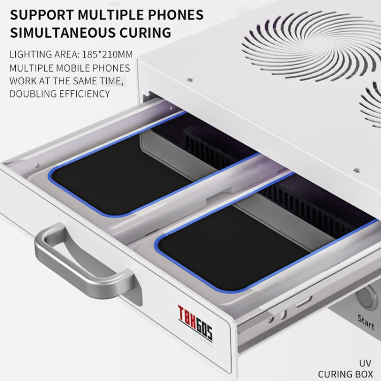 TBK 605 100W Mini UV Curing Lamp Box 48 LEDs Curved Surface Screen UV Curing Box, EU Plug - free shipping - PMC TechLife - Order now!