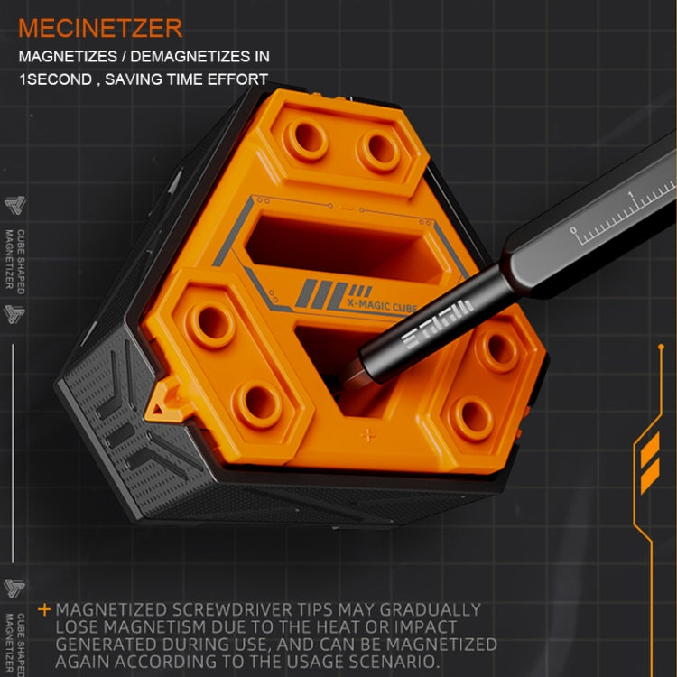 JAKEMY JM-Z21 Cube Shaped Screwdriver Magnetizer/Demagnetizer (Purple) - Magnetizer Demagnetizer Tool by JAKEMY | Online Shopping South Africa | PMC Jewellery