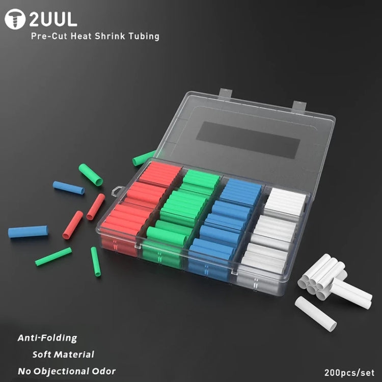 2UUL 200pcs/set PRE-CUT Heat Shrink Tubing - Others by 2UUL | Online Shopping South Africa | PMC Jewellery | Buy Now Pay Later Mobicred