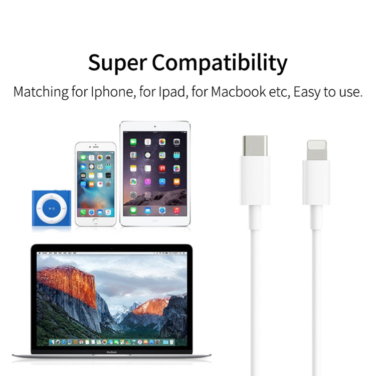 XJ-58 PD 18W USB-C / Type-C to 8 Pin Flash Charging Data Cable, Cable Length: 1m - Normal Style Cable by PMC Jewellery | Online Shopping South Africa | PMC Jewellery | Buy Now Pay Later Mobicred