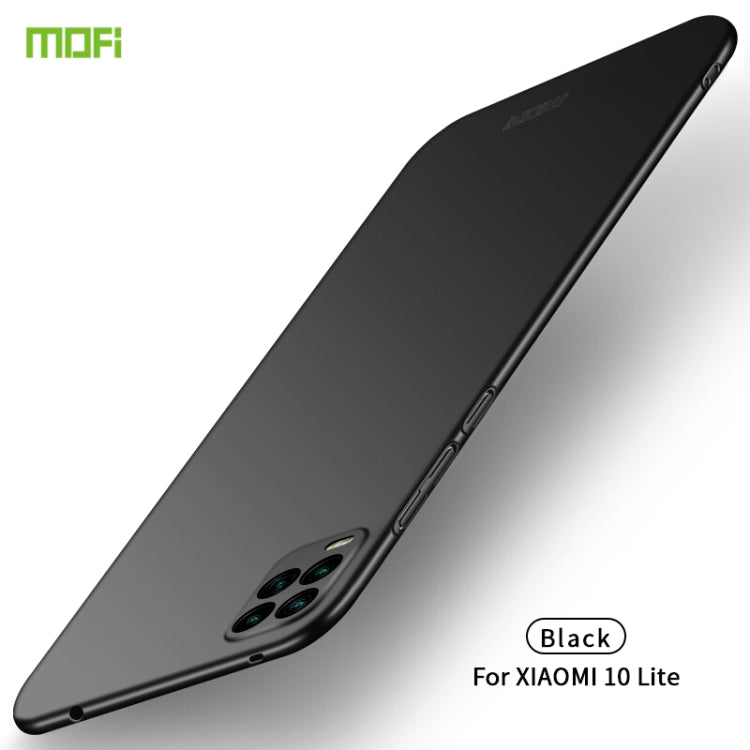 For Xiaomi Mi 10 Lite MOFI Frosted PC Ultra-thin Hard Case(Black) - Xiaomi Cases by MOFI | Online Shopping South Africa | PMC TechLife | Buy Now Pay Later Mobicred