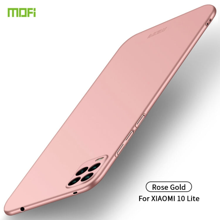 For Xiaomi Mi 10 Lite MOFI Frosted PC Ultra-thin Hard Case(Rose gold) - Xiaomi Cases by MOFI | Online Shopping South Africa | PMC Jewellery