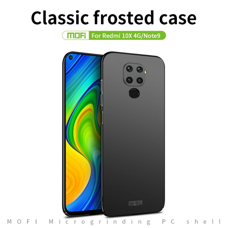 For Xiaomi Redmi 10X 4G MOFI Frosted PC Ultra-thin Hard Case(Gold) - Xiaomi Cases by MOFI | Online Shopping South Africa | PMC Jewellery