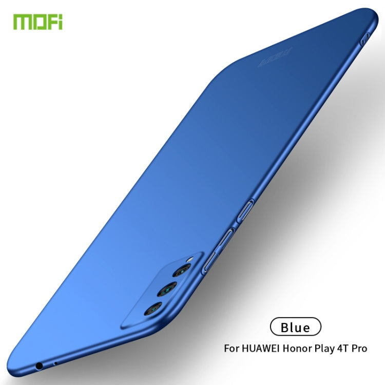 For Huawei Honor Play 4T Pro MOFI Frosted PC Ultra-thin Hard Case(Blue) - Honor Cases by MOFI | Online Shopping South Africa | PMC TechLife | Buy Now Pay Later Mobicred