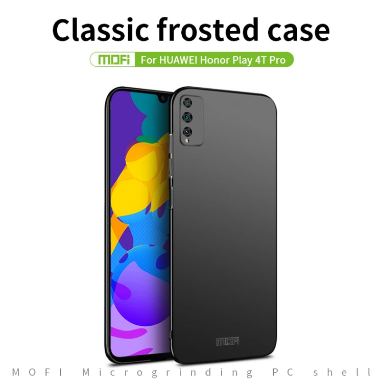 For Huawei Honor Play 4T Pro MOFI Frosted PC Ultra-thin Hard Case(Blue) - Honor Cases by MOFI | Online Shopping South Africa | PMC TechLife | Buy Now Pay Later Mobicred