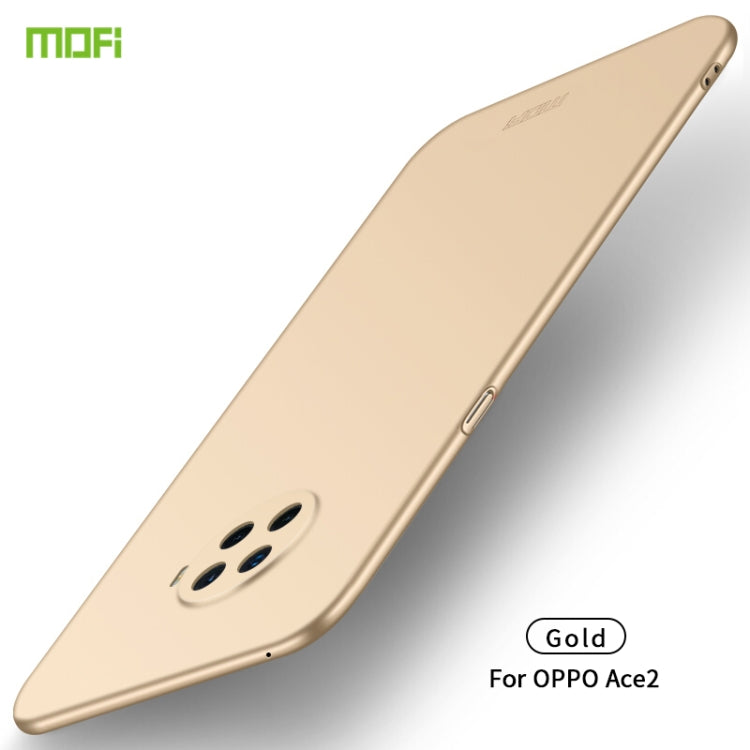 For OPPO Ace2 MOFI Frosted PC Ultra-thin Hard Case(Gold) - OPPO Cases by MOFI | Online Shopping South Africa | PMC Jewellery