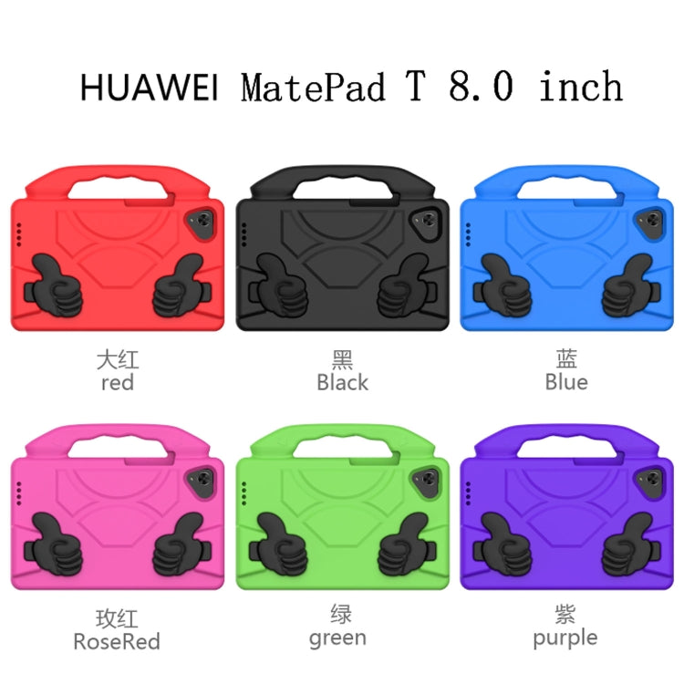 For Huawei MatePad T 8 2020 EVA Shockproof Protective Case with Thumb Holder(RoseRed) - Huawei by PMC TechLife | Online Shopping South Africa | PMC TechLife