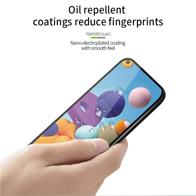 For Samsung Galaxy A21 MOFI 9H 2.5D Full Screen Tempered Glass Film(Black) - free shipping - PMC TechLife - Order now!