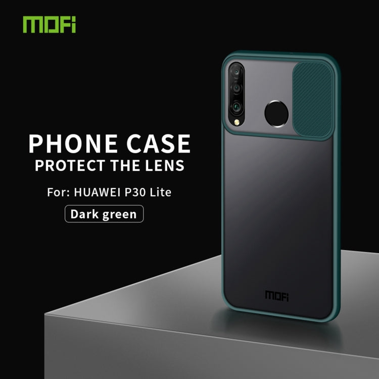 For Huawei P30 lite MOFI Xing Dun Series PC + TPU Anti-peep Waterproof And Anti-drop All-inclusive Protective Shell, Translucent Frosted(Green) - Huawei Cases by MOFI | Online Shopping South Africa | PMC Jewellery