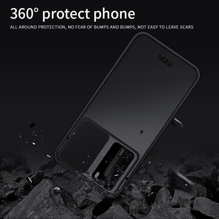 For Huawei P40 Pro MOFI Xing Dun Series PC + TPU Anti-peep Waterproof And Anti-drop All-inclusive Protective Shell, Translucent Frosted(Green) - Huawei Cases by MOFI | Online Shopping South Africa | PMC Jewellery