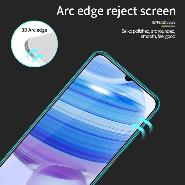 For Xiaomi Redmi 10X Pro MOFI 9H 3D Explosion-proof Curved Screen Tempered Glass Film(Black) -  by MOFI | Online Shopping South Africa | PMC TechLife