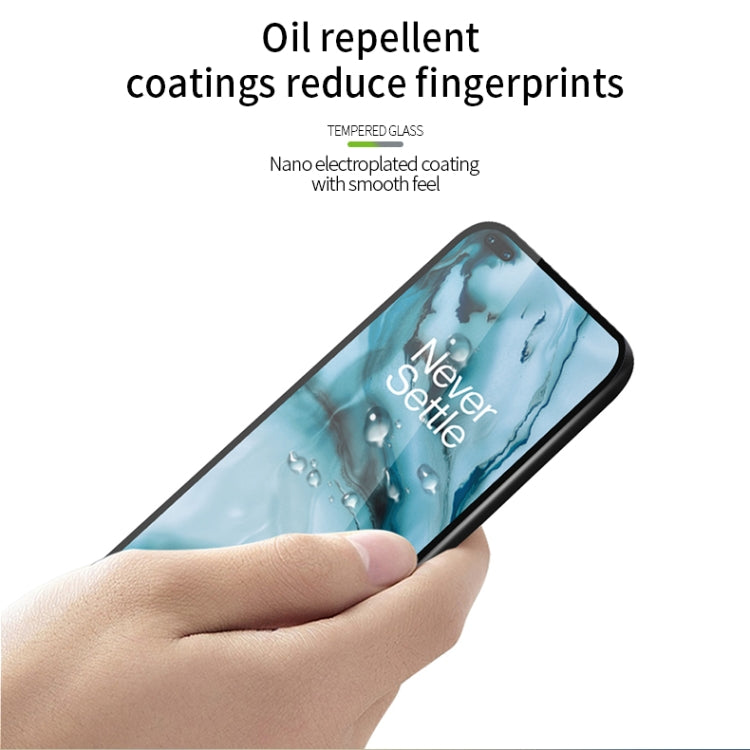 For Oneplus Nord MOFI 9H 2.5D Full Screen Tempered Glass Film(Black) - OnePlus Tempered Glass by MOFI | Online Shopping South Africa | PMC TechLife