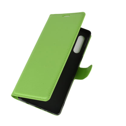 For LG Velvet Litchi Texture Horizontal Flip Protective Case with Holder & Card Slots & Wallet(Green) - LG by PMC Jewellery | Online Shopping South Africa | PMC Jewellery | Buy Now Pay Later Mobicred