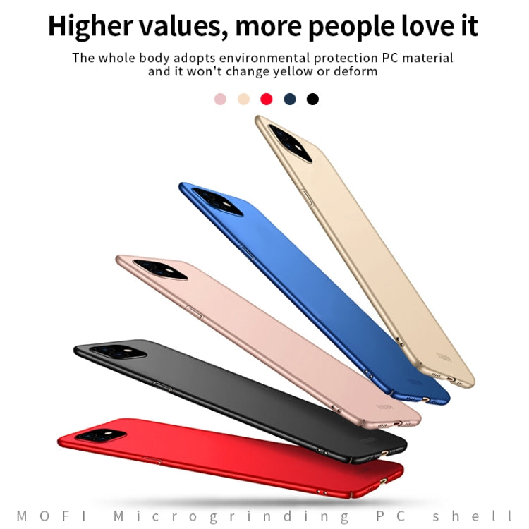 For iPhone 12 / 12 Pro MOFI Frosted PC Ultra-thin Hard Case(Red) - iPhone 12 / 12 Pro Cases by MOFI | Online Shopping South Africa | PMC Jewellery