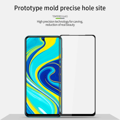 For Xiaomi Redmi Note 9/10X 4G MOFI 9H 3D Explosion-proof Curved Screen Tempered Glass Film(Black) -  by MOFI | Online Shopping South Africa | PMC Jewellery