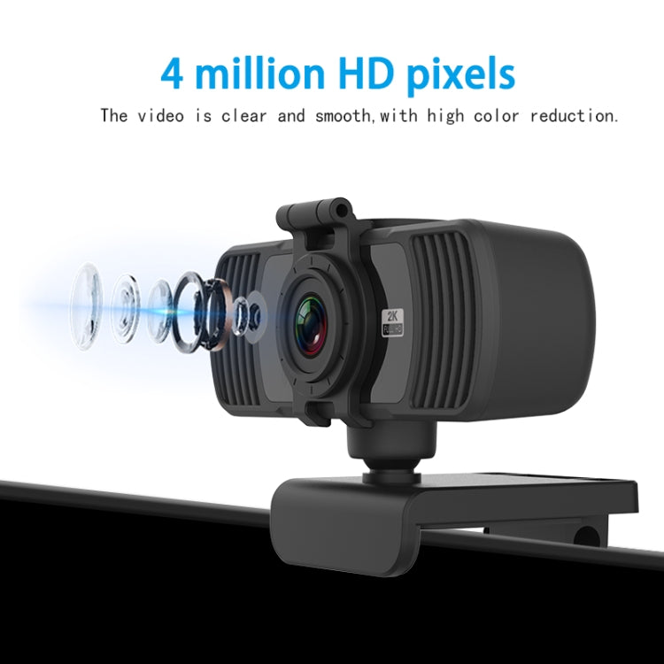 Richwell PC-06 Mini 360 Degrees Rotating 4.0 MP HD Auto Focus PC Webcam with Noise Reduction Microphone - HD Camera by Richwell | Online Shopping South Africa | PMC Jewellery | Buy Now Pay Later Mobicred