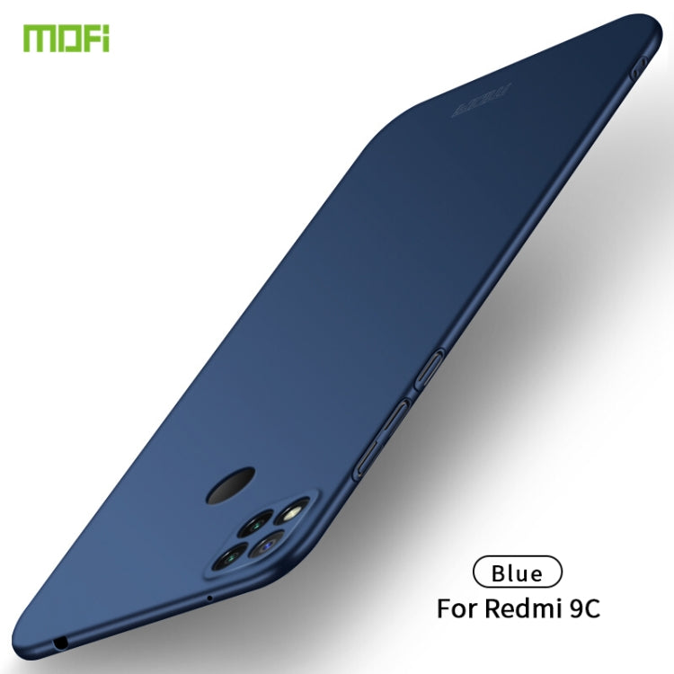 For Xiaomi Redmi 9C MOFI Frosted PC Ultra-thin Hard Case(Blue) - Xiaomi Cases by MOFI | Online Shopping South Africa | PMC Jewellery | Buy Now Pay Later Mobicred