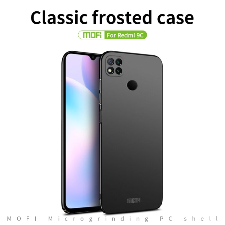 For Xiaomi Redmi 9C MOFI Frosted PC Ultra-thin Hard Case(Blue) - Xiaomi Cases by MOFI | Online Shopping South Africa | PMC Jewellery | Buy Now Pay Later Mobicred