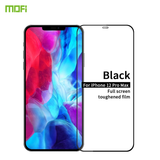 For iPhone 12 Pro Max MOFI 9H 2.5D Full Screen Tempered Glass Film(Black) - iPhone 12 Pro Max Tempered Glass by MOFI | Online Shopping South Africa | PMC Jewellery