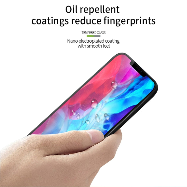 For iPhone 12 / 12 Pro MOFI 9H 3D Explosion-proof Curved Screen Tempered Glass Film(Black) - iPhone 12 / 12 Pro Tempered Glass by MOFI | Online Shopping South Africa | PMC TechLife