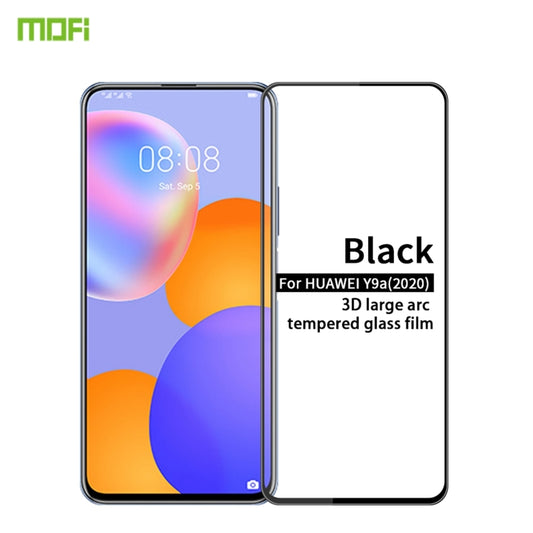 For Huawei Y9a 2020 MOFI 9H 3D Explosion-proof Curved Screen Tempered Glass Film(Black) - Huawei Tempered Glass by MOFI | Online Shopping South Africa | PMC Jewellery