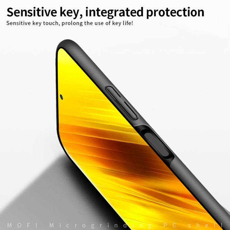 For Xiaomi POCO X3/X3 NFC MOFI Frosted PC Ultra-thin Hard Case(Black) - Xiaomi Cases by MOFI | Online Shopping South Africa | PMC TechLife | Buy Now Pay Later Mobicred