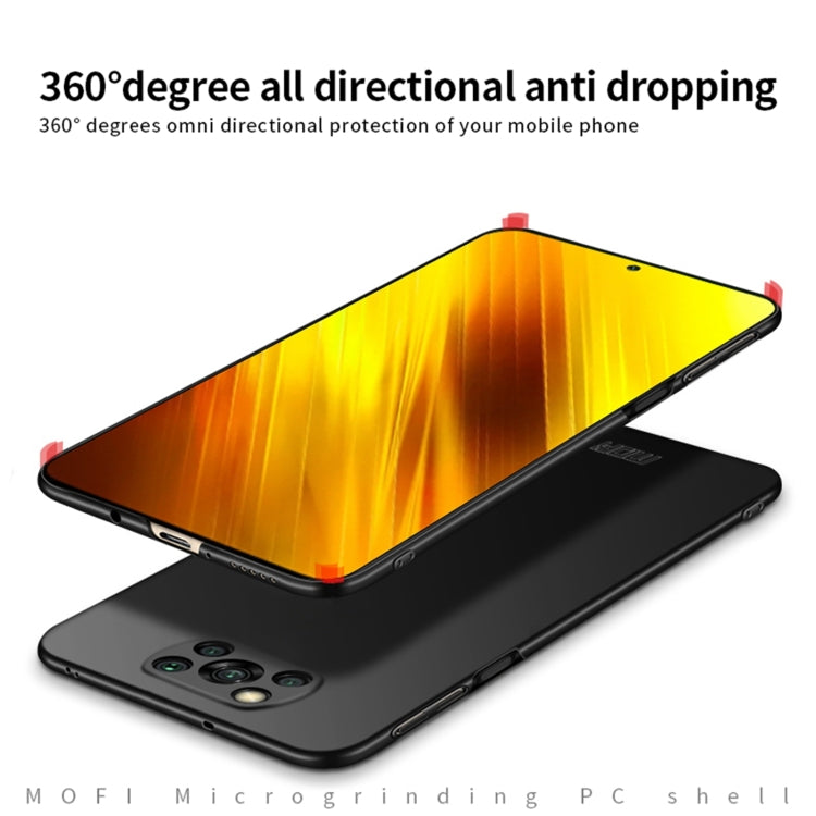 For Xiaomi POCO X3/X3 NFC MOFI Frosted PC Ultra-thin Hard Case(Gold) - free shipping - PMC TechLife - Order now!