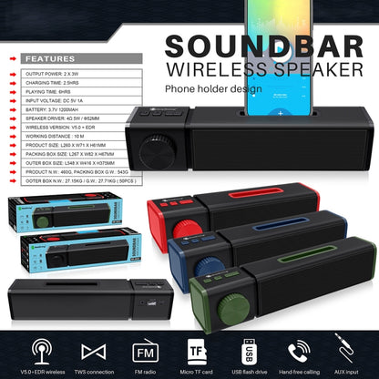 New Rixing NR4023 TWS Wireless Stereo Bluetooth Speaker, Support TF Card & MP3 & FM & Hands-free Call & 3.5mm AUX(Red) - Desktop Speaker by NewRixing | Online Shopping South Africa | PMC Jewellery | Buy Now Pay Later Mobicred