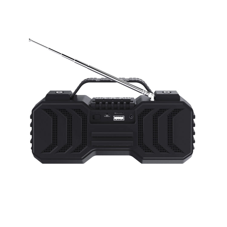 NewRixing NR-2029FMD TWS LED Flashlight Bluetooth Speaker, Support TF Card / FM / 3.5mm AUX / U Disk / Hands-free Calling(Red) - free shipping - PMC Jewellery - Order now!