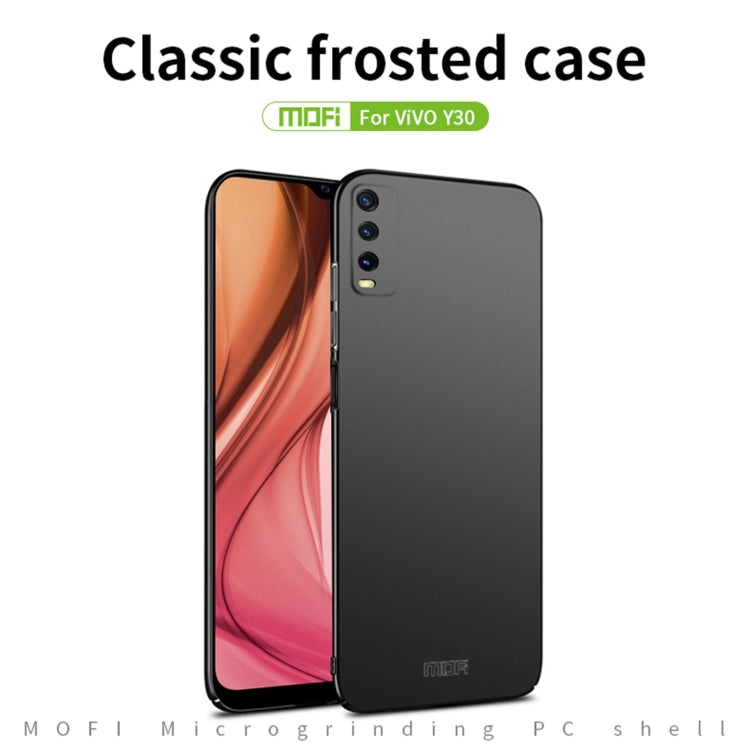 For vivo Y30 MOFI Frosted PC Ultra-thin Hard Case (Black) - vivo Cases by MOFI | Online Shopping South Africa | PMC TechLife
