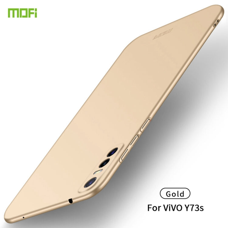 For vivo Y73s MOFI Frosted PC Ultra-thin Hard Case (Gold) - vivo Cases by MOFI | Online Shopping South Africa | PMC TechLife | Buy Now Pay Later Mobicred