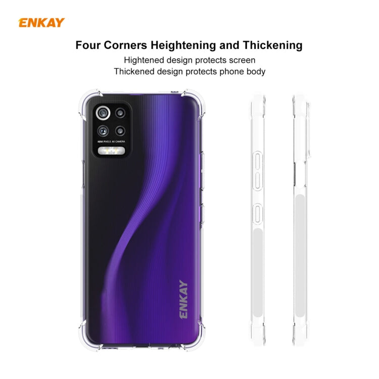 For LG K52 / Q52 / K62 / K62+ Hat-Prince ENKAY Clear TPU Shockproof Case Soft Anti-slip Cover - LG by ENKAY | Online Shopping South Africa | PMC Jewellery | Buy Now Pay Later Mobicred